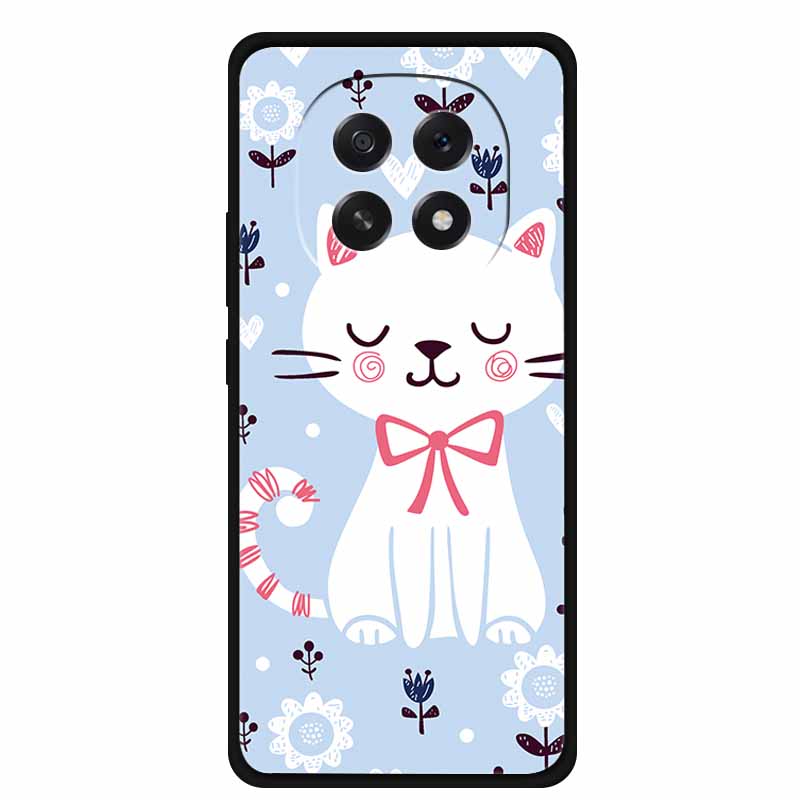 For Oppo A5 5G Phone Case 3D Relief Emboss Flowers Back Cover Black TPU Silicone Soft Case For Oppo A 5 PKQ110 Cases 6.7" Fundas