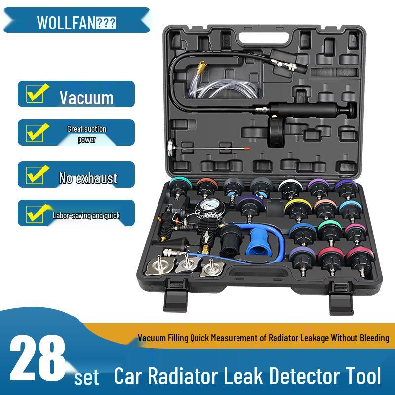 Car Radiator Pressure & Leak Detection Tool Set for Antifreeze Replacement