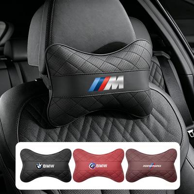 Car Seat Leather Neck Pillow Headrest Car Sticker For BMW M E46 E90 E60 F30 F10 E39 E36 F20 G30 G20 E87 E92 E91 E30 F11 F31 Pdzr82