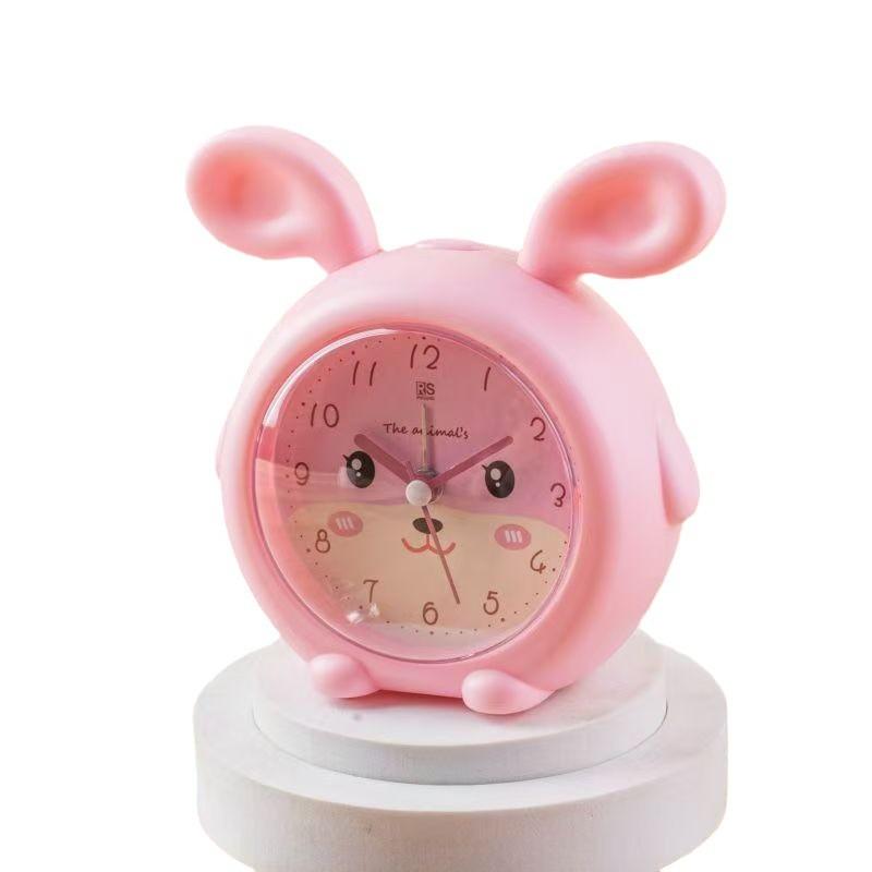 Student Small Alarm Clock Lazy Wake Up Music Multifunctional Children's Animal Clock Bedroom Silent Fashion Cute Seat Clock