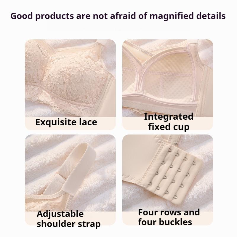 Large Size Underwear for Fat Girls Large Breasts Make You Look Smaller Side Breasts Are Reduced  Ultra-thin Bras Prevent Sagging