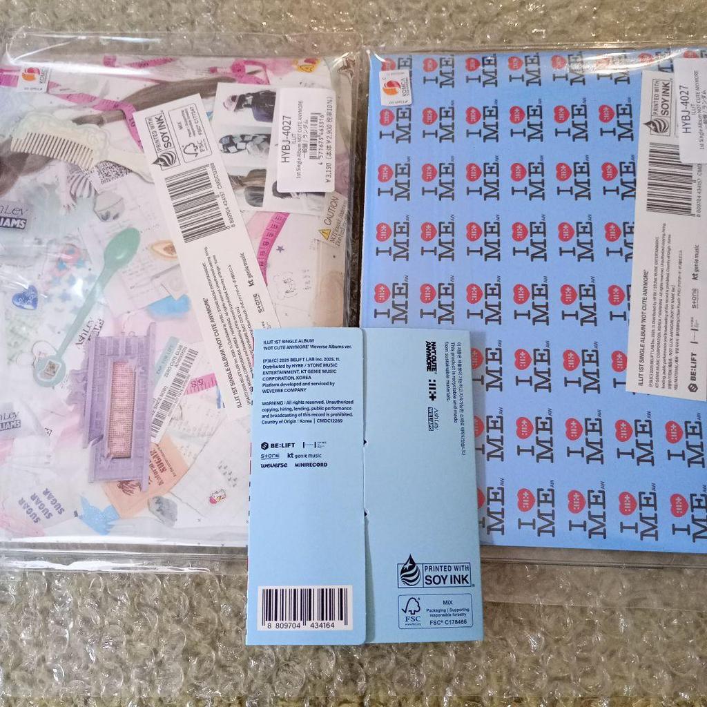 [USED] ILLIT NOT CUTE ANYMORE 3 Albums, Opened