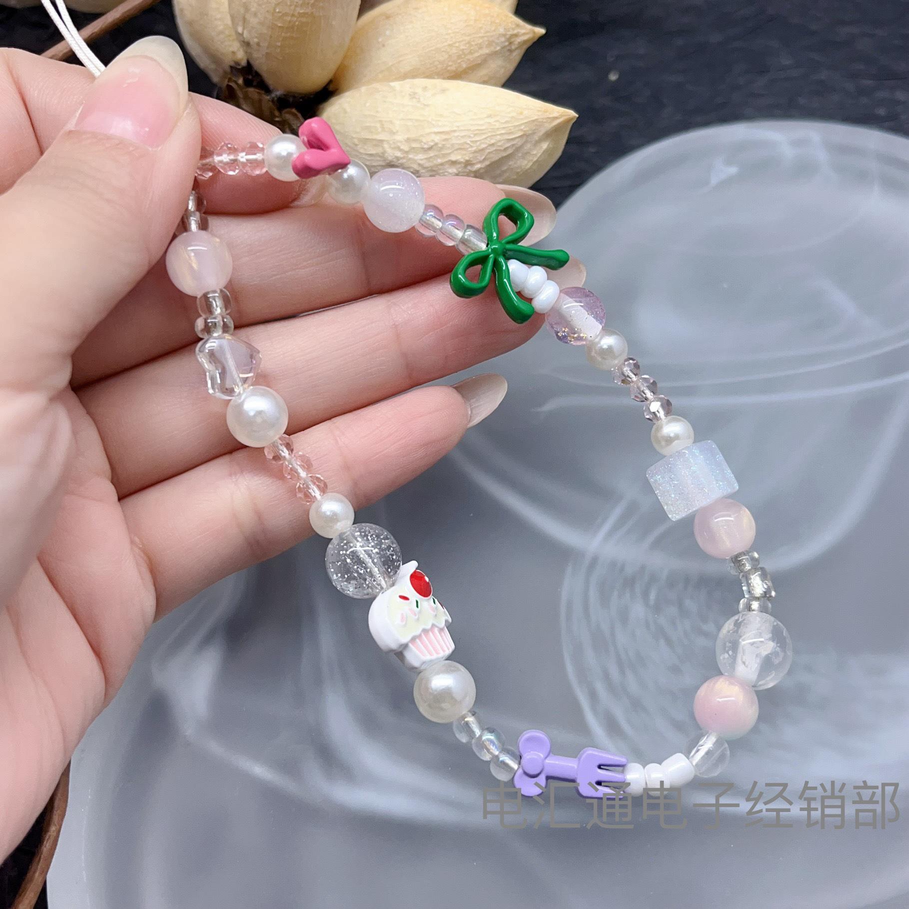 Star Chain Beaded Camera Lanyard Keychain