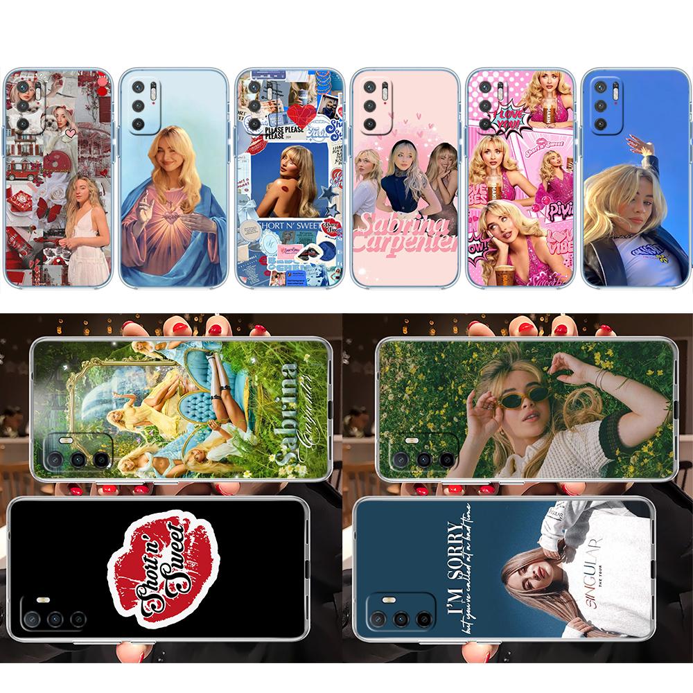 LO86 Sabrina Carpenter Soft Shell Transparent Phone Case for Samsung Galaxy A04 A04S A14 A23 A34 A54 M23 M33 M52 M53