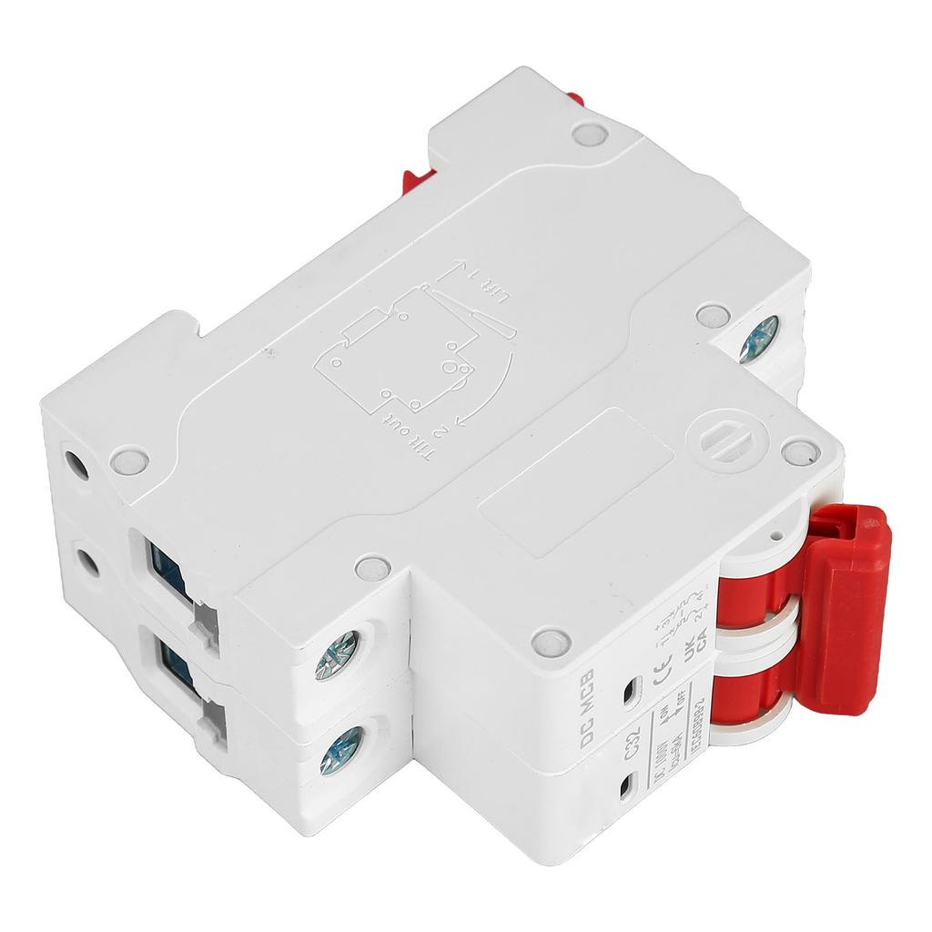 DC Miniature Circuit Breaker 2P 32A DIN Rail Mount DC1000V 6000A Segmented Capacity for Solar PV