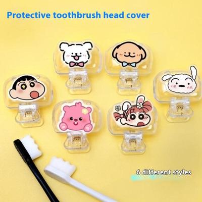 Travel Toothbrush Head Covers Toothbrush Protector Cap Brush Pod Case Protective Portable Plastic Clip For Household Travel