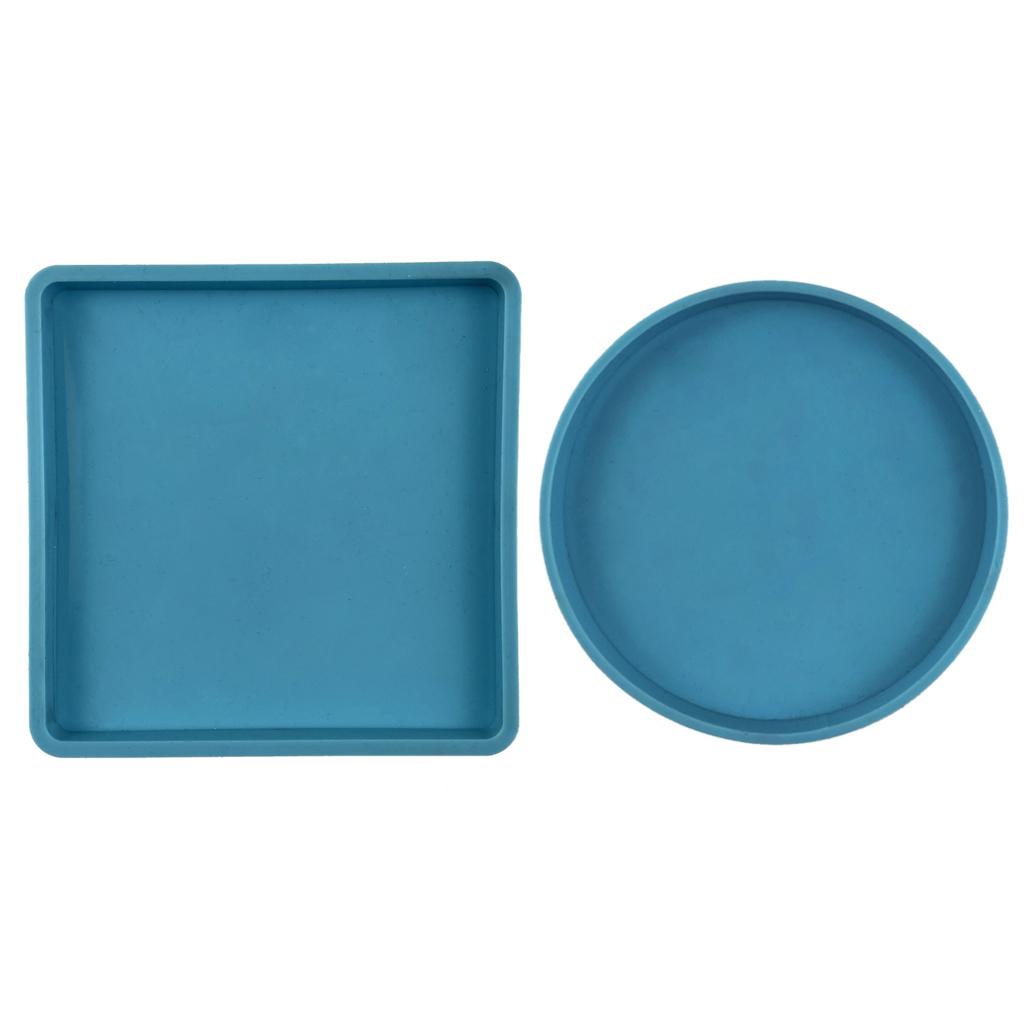 Silicone Mold for DIY Supplies Cup Mat Mold with 2 Optional Color Handsize Simple Mold Fine Material Made DIY Supplies