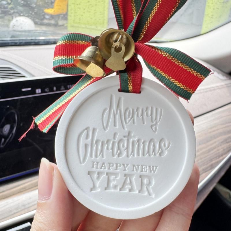 1 Stück Weihnachten Auto Gips Aromatherapie Frohes Neues Jahr Auto Innenraum Hängedekoration Badezimmer Schlafzimmer Kleiderschrank Diffusor Stein De