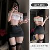Sexy Hot No-take Pajamas Sexy Lingerie Set C Seduction Pure Desire OS Sexy Cosplay Uniform Secretary