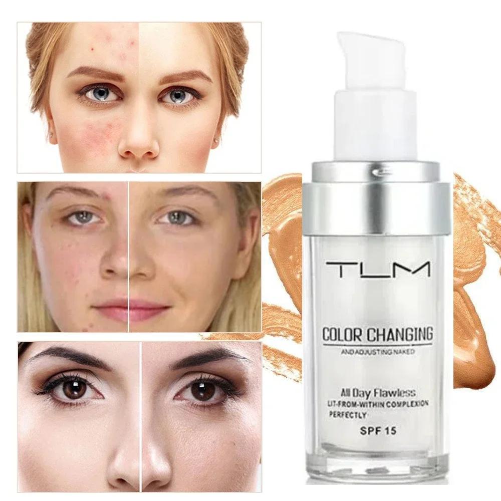 TLM Foundation Magic Color Changing Foundation Liquid Soft Matte Long Lasting Hydrating Makeup Base Maquiagem Makeup Wholesale