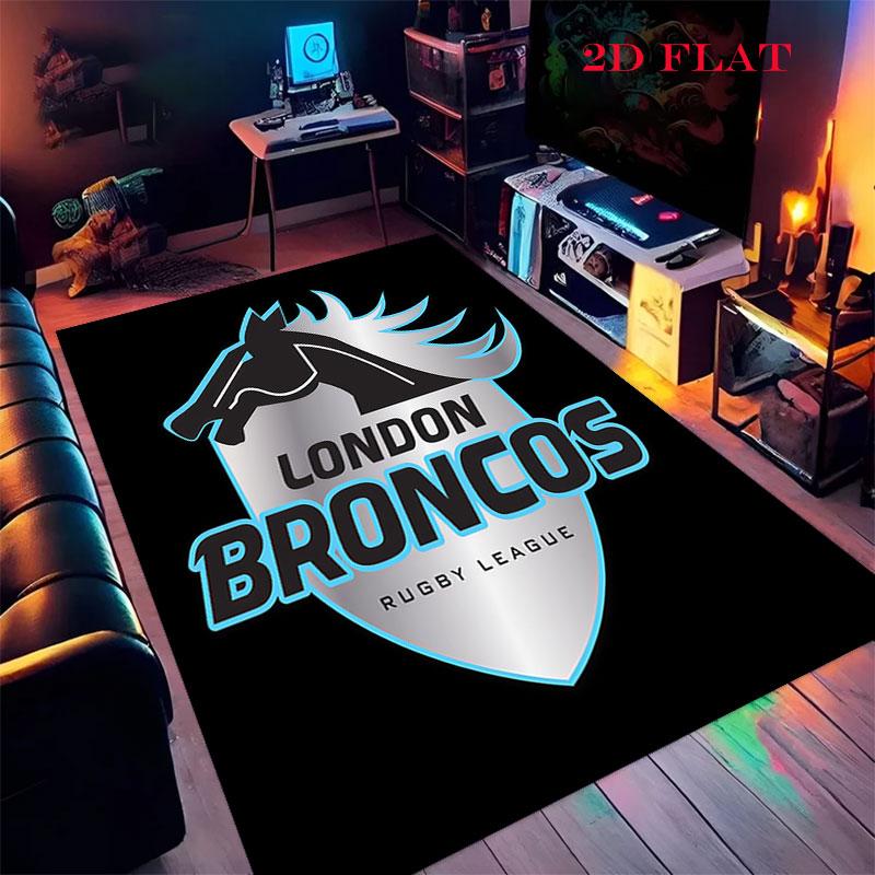 Brisbane Broncos Pride Carpet Rug for Living Room Bedroom Home Sofa Decoration,Kids play Nonslip Floor Mat