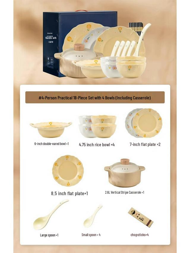 Moode Lanka Nordic Enamel Matte Glaze Dinnerware Set