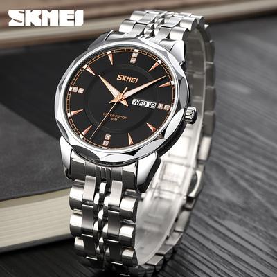 Fashion Trend Men Watch Waterproof Stainless Steel Calendar Quartz Watch Business Clock Gift Watches for Man