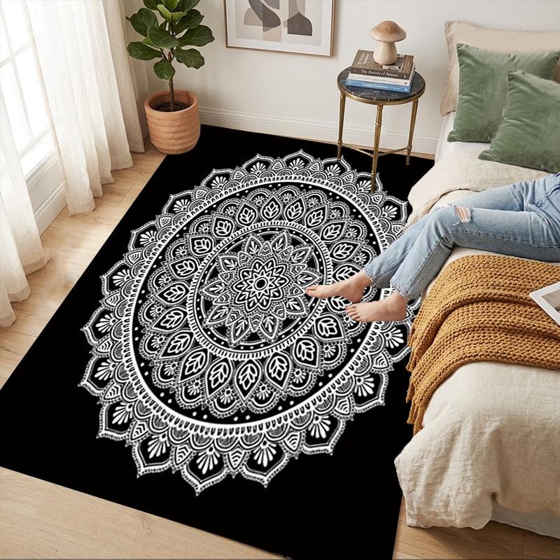 Mandala Living Room Nonslip Area Rug Soft Carpet For Bedroom Game Playroom Sofa Office Home Decor Doormat Christmas Gift C930892