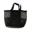 Nylon Hollow Out Handbag Zipper Swimming Tote Bag Soild Color Mesh Beach Bag  Travel