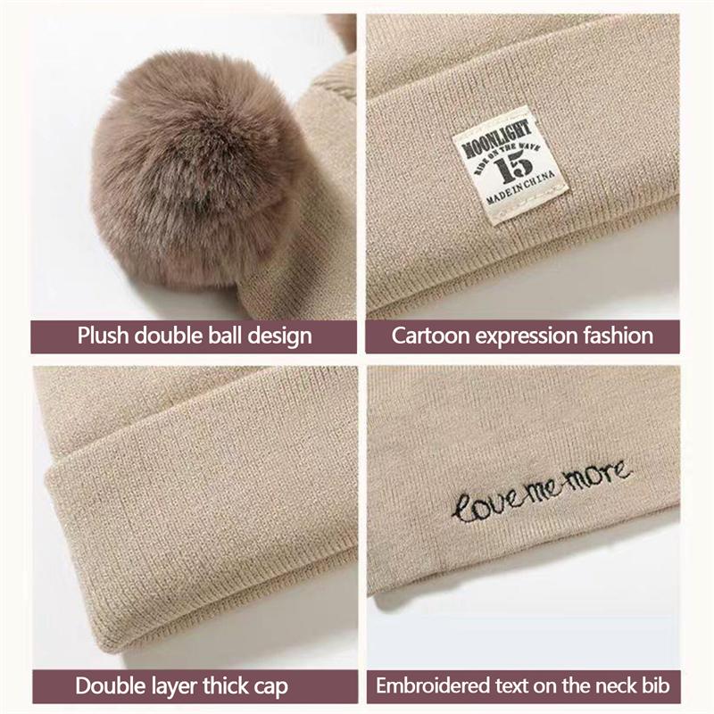 Zimowe dziecięce ciepłe dziecięce czapki z dzianiny z pomponem dziecięce czapki typu beanie jednokolorowe czapki dziecięce dla chłopców dziewcząt akcesoria