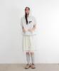 Dot R Half Sleeve Hoodie White Melnage
