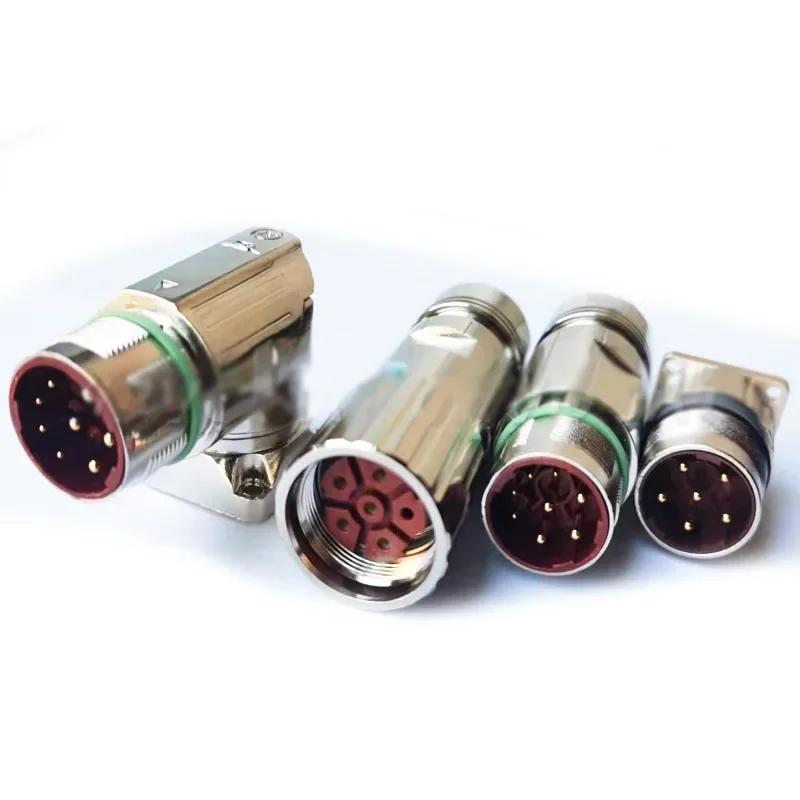 M923 Industrial Stainless M23 Encoder 6Pin 8Pin Aviation Connector Male Female Plug Socket Servo Motor Power Signal Adapter