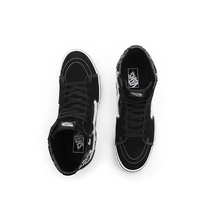 Vans Sk8-Hi Bandana - Black Unisex Sneakers True-White VN0A32QGD9S