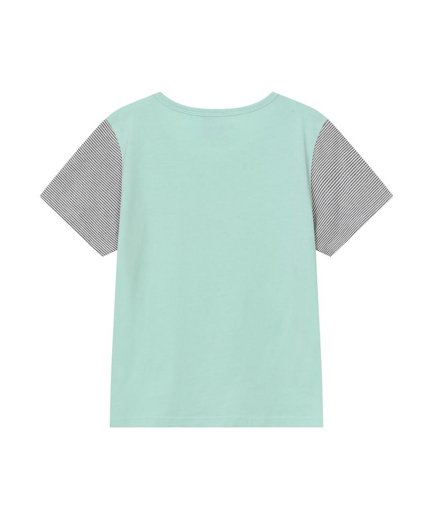 BAUF Layered Melody Boat Neck T-Shirt [Mint]