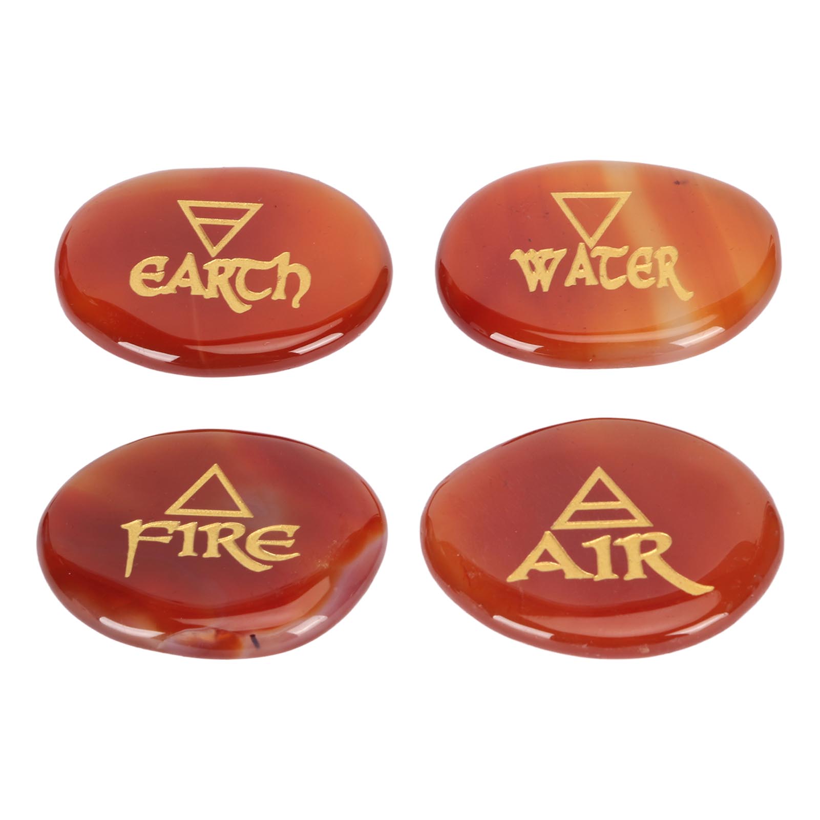 stone Oval Hand Engraving Portable Exquisite Agate    s for Travel