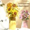 Compatible with LEGO Sunflower Building Block Vase: Handmade Bouquet Ornament & Girls' Gift Toy.