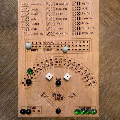 Baseball Dice Board Game Party Props