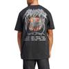 adidas Flames Concert Loose Round Neck Printed Short Sleeve T-Shirt Men Tops Black IS0204