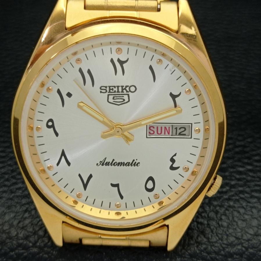 REFURBISHED VINTAGE SEIKO 5 AUTO 6309A JAPAN MENS ARABIC SILVER WATCH a425929-2 RL620a-a425929