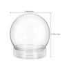 15pcs Snow Globes For Adults Kids Plastic Snow Globe 150ml/300ml Transparent Christmas Balls Halloween Candy Bottles Favor Gifts