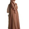 Autumn Hot Style Lazy Style Long Robe Women's Home Wear Casual Comfortable Solid Color Loose Dress