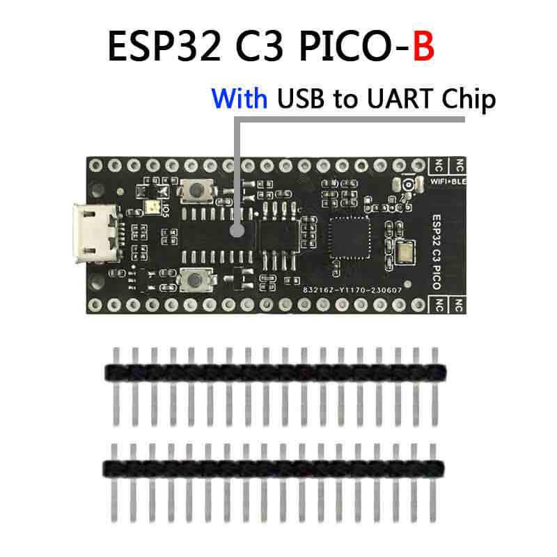 Placă de dezvoltare ESP32-C3 WiFi și Bluetooth cu GPIO, compatibilă cu Raspberry Pi PICO și Arduino IDE