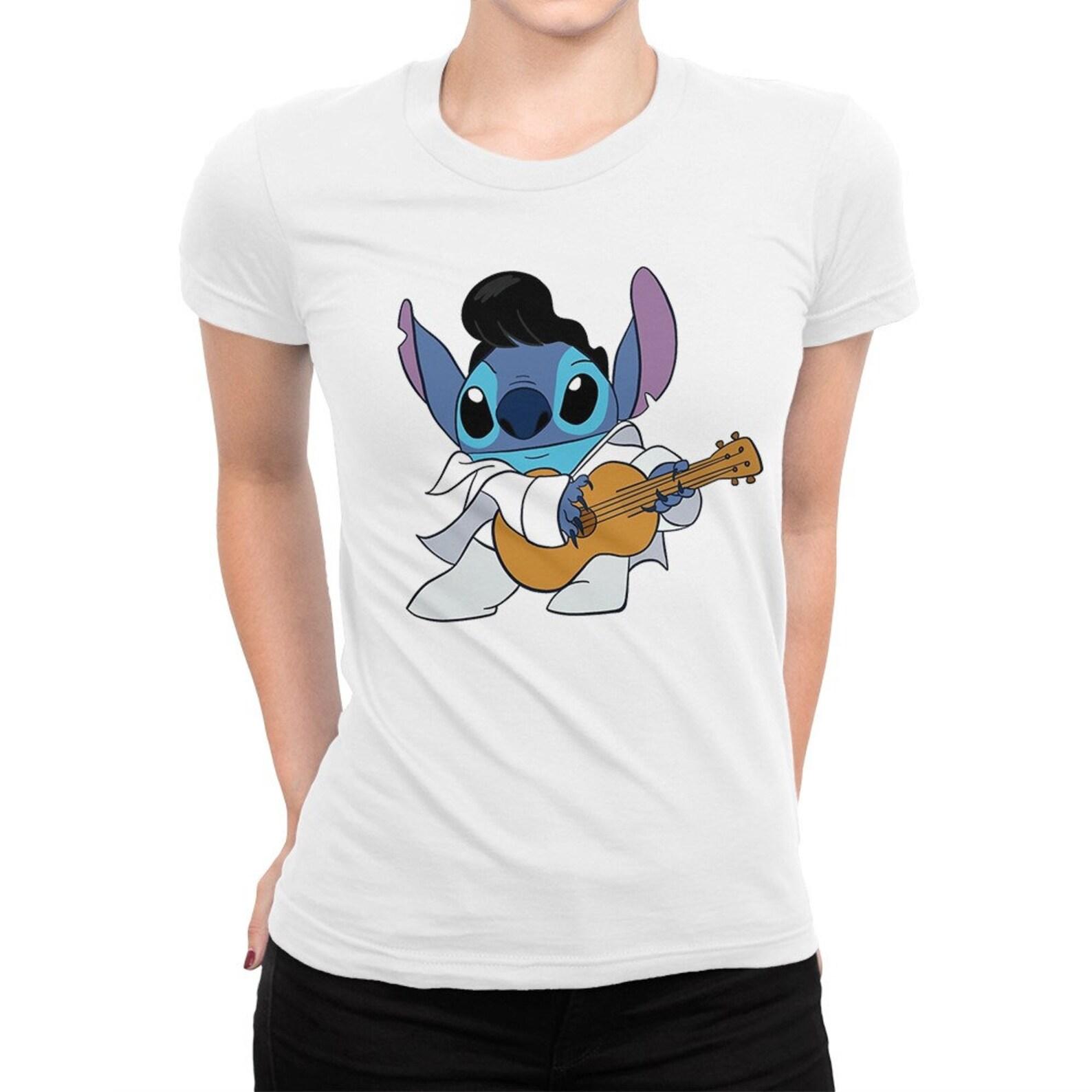Stitch As Elvis Presley Art T-Shirt, Men s and Women s Sizes (drsh-218) 4XL