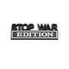 1Pc 3D Metal Stop War Edition Logo Car Front Grille Badge Side Fender Rear Trunk Emblem Sticker Decal
