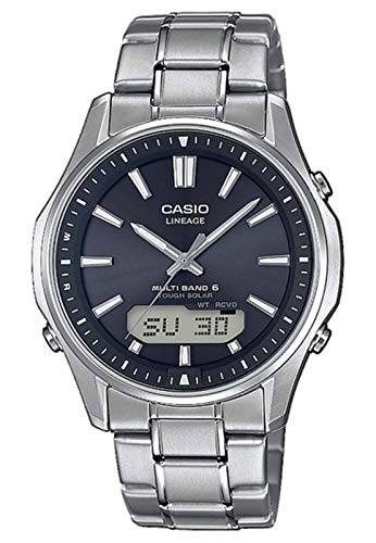 Часы Casio Lineage (Официальный японский продукт) LCW-M100TSE-1AJF Мужские серебристые солнечные радиоуправляемые часы