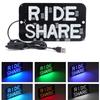 USB RGB Світловий знак для таксі/сервісу перевезень, 5-6В Диммована лампа-індикатор таксі з вимикачем