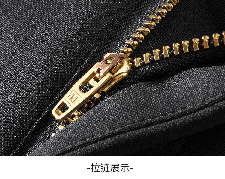 Non-ironing and wrinkle-resistant four-sided elastic thick casual pants