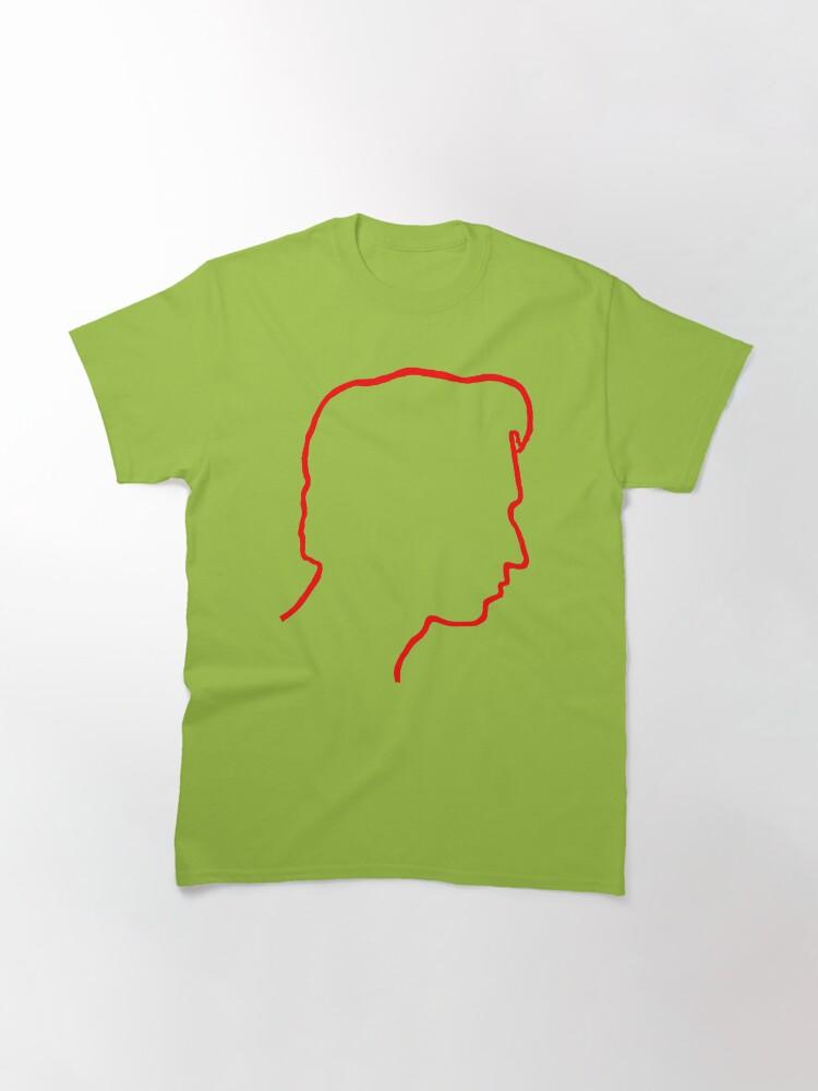 Depeche Mode Alan Wilder Recoil Profile Red Outline Black Background Classic T-Shirt