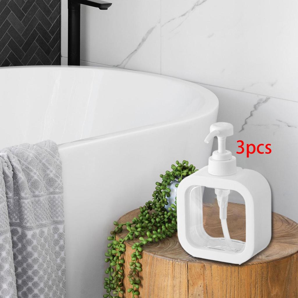 3 Pieces Lotion Dispenser Separate Bottling Empty Bottle Large Capacity for Kitchen
