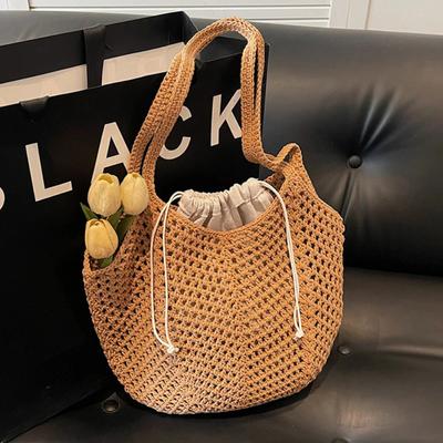 Classic Summer Beach Women Shoulder Bag Versatile Straw Woven Tote Bag Large Capacity Shopper Commuting Bags Handbag and Purse