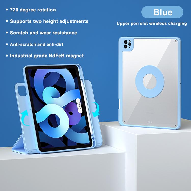 For iPad Mini 6 Case With Pencil Holder PU Leather Clear Hard Back Cover for iPad Mini 6 8.3 Inch 2021 Tablet Magnetic Cover