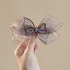 CHIMERA Bow Hair Clip with Rhinestones, Ponytail Barrette, Half-Up Hair Accessory