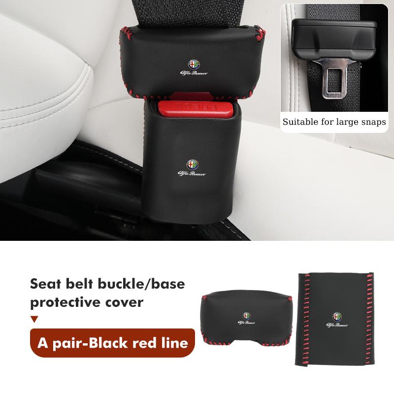 OTFDU1 For Alfa Romeo Anti-collision Scratch-proof Car Seat Belt Buckle Protection Cover 159 Giulietta Giulia 147 Mito 156 159 166 GT