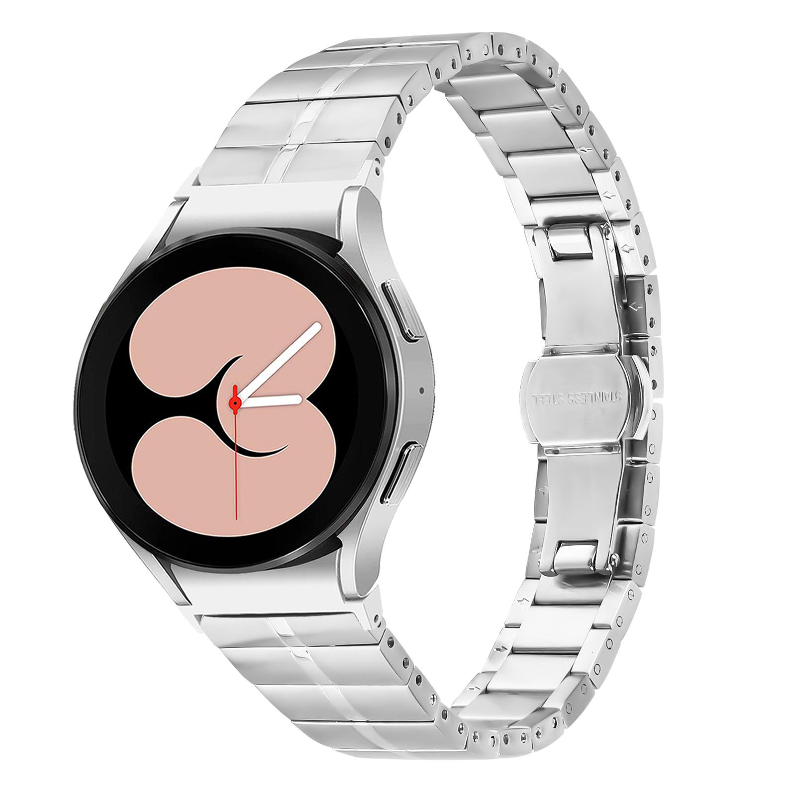 

For Samsung Galaxy Watch6/Watch6 Classic Stainless Steel Smartwatch Strap Wrist Band Silver