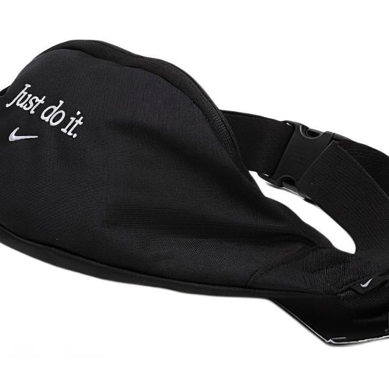 Nike Polyester Fanny Pack Regular Unisex Black With White Embroidery Casual BA5781-010