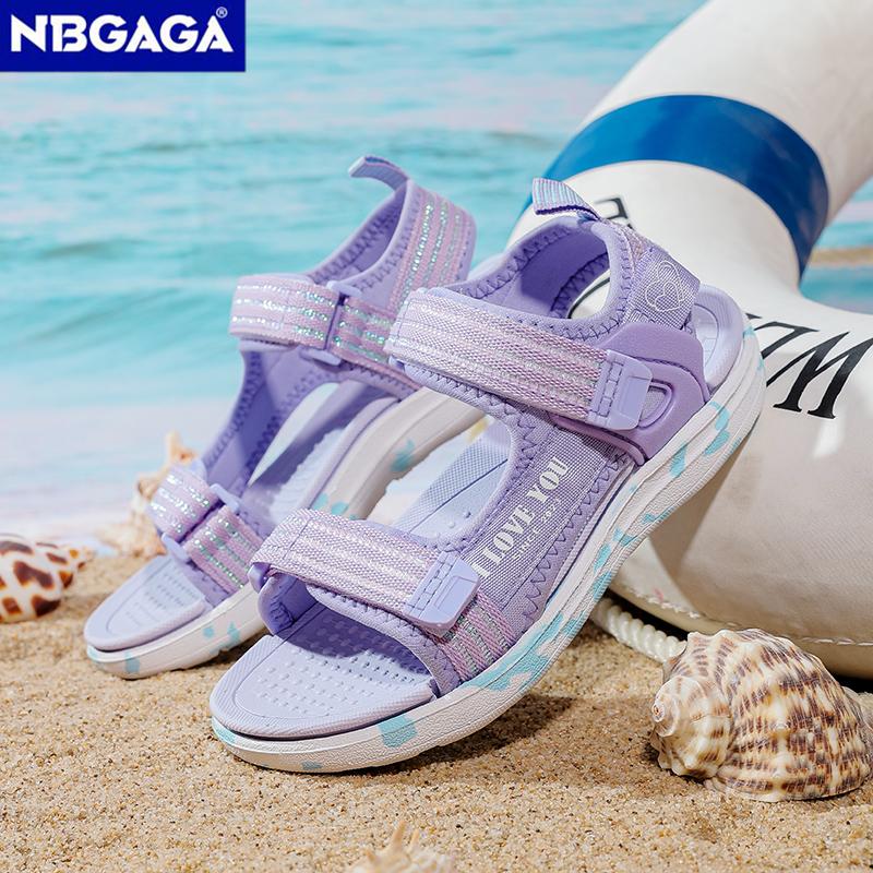 2025 Spring Summer New Sandals Breathable Children's Girls Anti Slip Open Toe Sandals Outdoor Beach Shoes