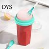 Easy Operation Slushy Maker Homemade Slushie Cup, Freezer Squeeze Cup for Ice Drinks, Food Grade Portable Drink Office Silicone Smoothie Juice
