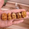 Green Sandalwood Gourd Pendant Phone Charm and DIY Hollow Ornament Jewelry.