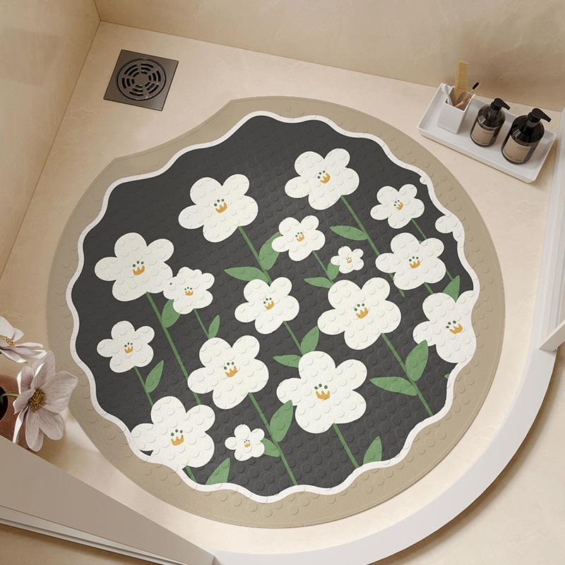 Spezielles Anti-Rutsch-Saugpad für Badezimmer-Fußmatten Rundes Badeschauerraum-Anti-Sturz-Fußpad für ältere Menschen und Kinder
