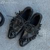 Fashion Soft Leather Shoes Woman Pointed Toe Loafers Casual Sneakers Brand Designer 2025 New Mid Heels Office Pumps Chunky Shoes Man